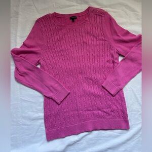 Talbots Cable Pullover Large